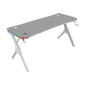 Mesa Mars Gaming 140x75x60cm Gris/Blanca (MGD140RGBW)