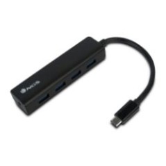 Hub NGS USB-C a 4xUSB-A 3.0 Negro (WONDERHUB4)
