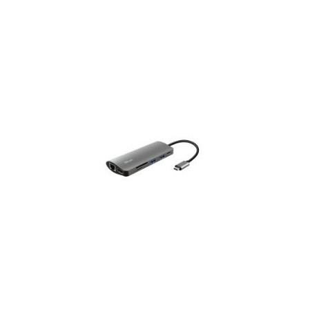 Adaptador Trust USB-C a USB-A/HDMI/RJ45 (23775)