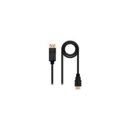 Nanocable DP/M a HDMI/M 0.5m Negro (10.15.4300)