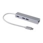 Adaptador EQUIP USB-C a USB-A/RJ45 Plata (EQ133481)