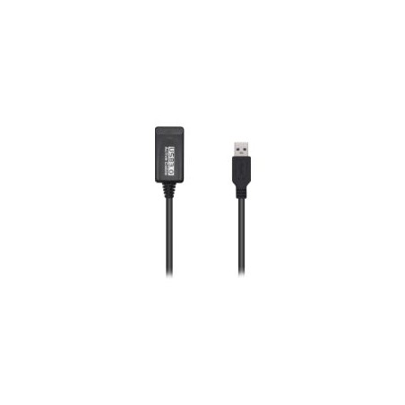 Cable AISENS USB-A/M a USB-A/H 5m Negro (A105-0525)