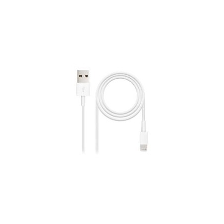 Nanocable Lightning/M a USB-A/M 50cm Blanco(10.10.0400)