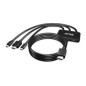 Cable Club 3D HDMI/M a HDMI/USB-C/MiniDP/M (CAC-1630)