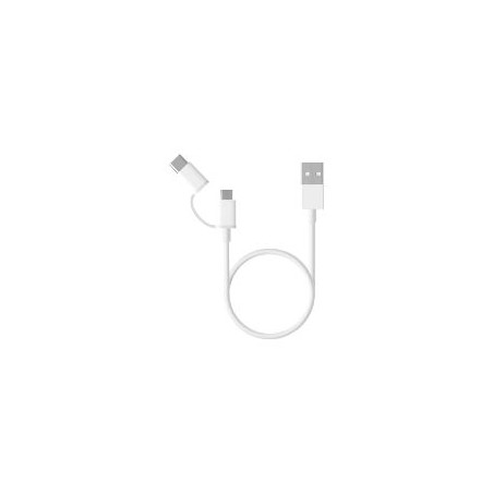 Cable XIAOMI Mi 2-in-1 USB-mUSB/USB-C 1m (SJV4082TY)