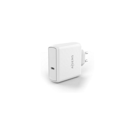 Cargador Pared AISENS 60W 1xUSB-C Blanco (ASCH-1PD60-W)