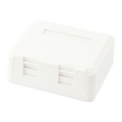 Roseta de Superficie EQUIP 2 Puertos Blanca (EQ125124)