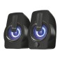 Altavoces Trust Gemi 2.0 6W RGB 3.5mm Negros (22948)