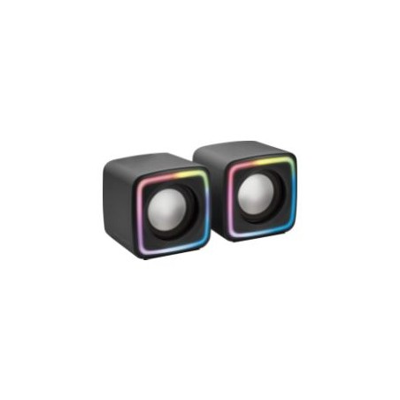 Altavoces Mars Gaming DSP 8W 2.0 RGB Negros (MSCUBE)