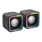 Altavoces Mars Gaming DSP 8W 2.0 RGB Negros (MSCUBE)