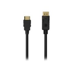Cable AISENS DP/M a HDMI A/M 0.5m Negro (A125-0550)