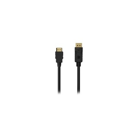 Cable AISENS DP/M a HDMI A/M 0.5m Negro (A125-0550)