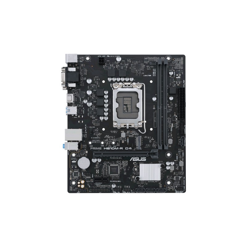 ASUS PRIME H610M-R D4-SI:(1700) 2DDR4 VGA HDMI DVI mATX