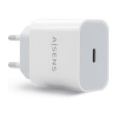 Cargador de Pared AISENS 20W 1xUSB-C Blanco (A110-0537)