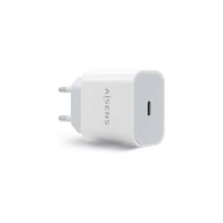 Cargador de Pared AISENS 20W 1xUSB-C Blanco (A110-0537)