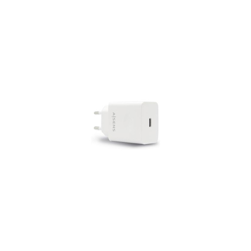 Cargador Pared AISENS 20W 1xUSB-C Blanco (ASCH-1PD20-W)