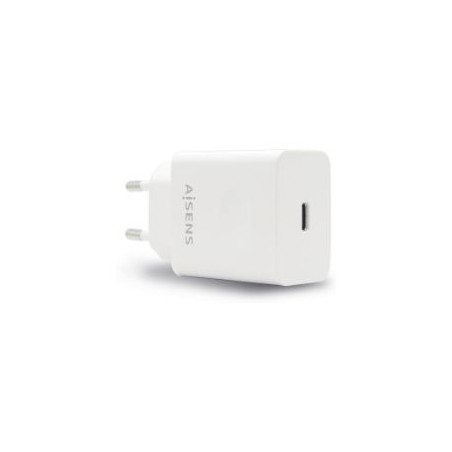 Cargador Pared AISENS 20W 1xUSB-C Blanco (ASCH-1PD20-W)