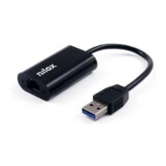 Adaptador de red NILOX USB-A a Ethernet RJ45 (NXADAP05)