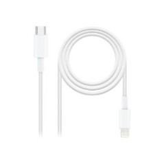 Nanocable Lightning/M a USB-C/M 50cm Blanco(10.10.0600)
