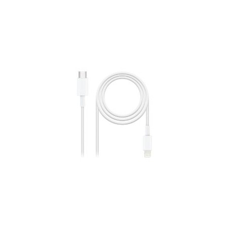 Nanocable Lightning/M a USB-C/M 50cm Blanco(10.10.0600)