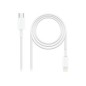 Nanocable Lightning/M a USB-C/M 50cm Blanco(10.10.0600)