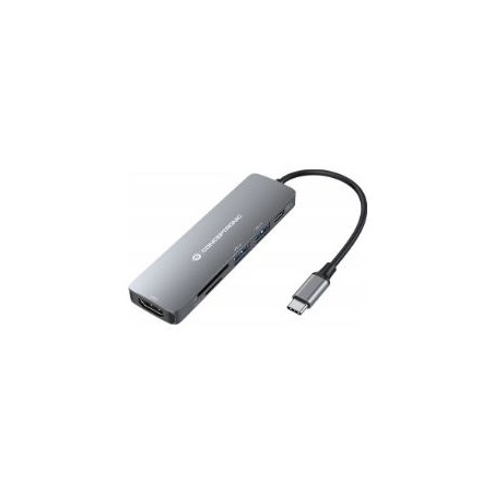 Docking CONCEPTRONIC USB-C 6en1 PD 60W (DONN11G)