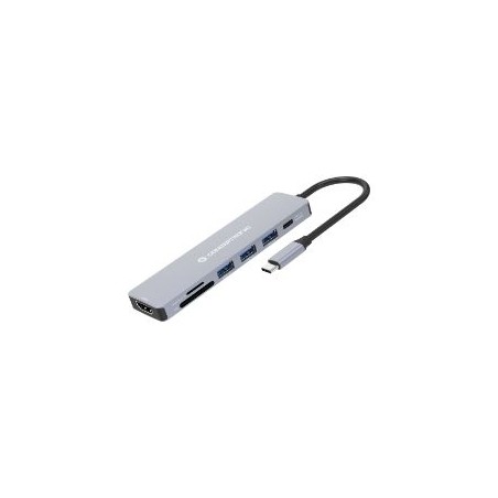 Adaptador CONCEPTRONIC USB-C 7en1 100W Gris (DONN19G)