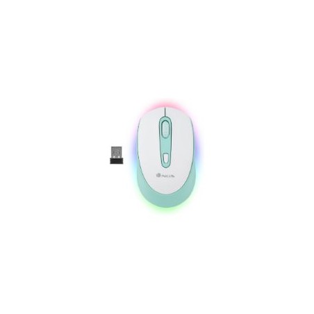 Ratón NGS Óptico BT 2400dpi Blanco/Menta (SMOGMINT-RB)