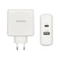 Cargador Pared AISENS 57W 2xUSB Blanco (ASCH-2PD45A-W)