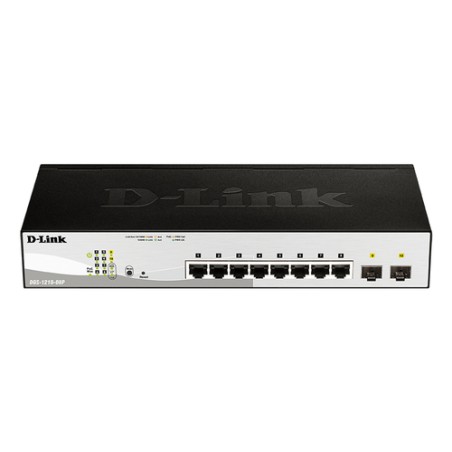 Switch D-Link 8xRJ45 GbE 2xSFP PoE (DGS-1210-08P/E)