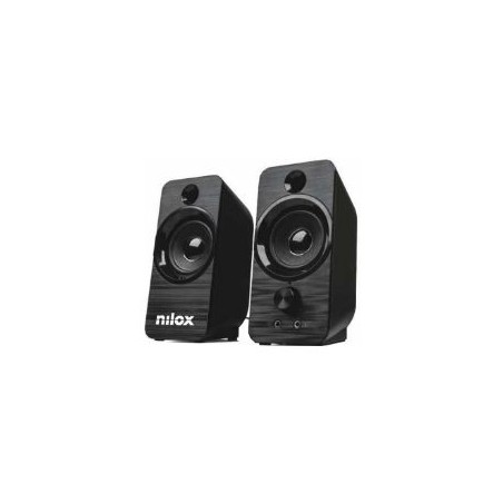 Altavoces NILOX 2.0 6W USB Negros (NXAPC02)