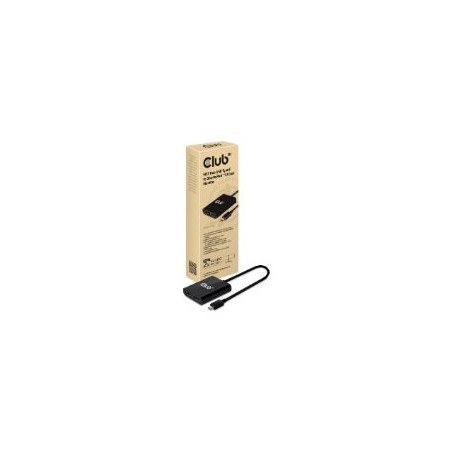 Adaptador Club 3D USB-C a 2xDP FHD Negro (CSV-1545)