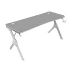 Mesa Mars Gaming 140x75x60cm Gris/Blanca (MGD140W)