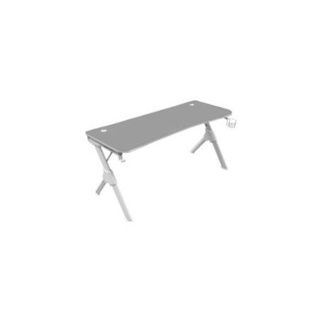 Mesa Mars Gaming 140x75x60cm Gris/Blanca (MGD140W)