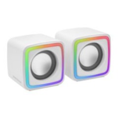 Altavoces Mars Gaming DSP 8W 2.0 USB Blancos (MSCUBEW)