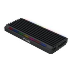 Caja TooQ SSD M.2/PCIe/SATA USB3 RGB Negra (TQE-2222B)