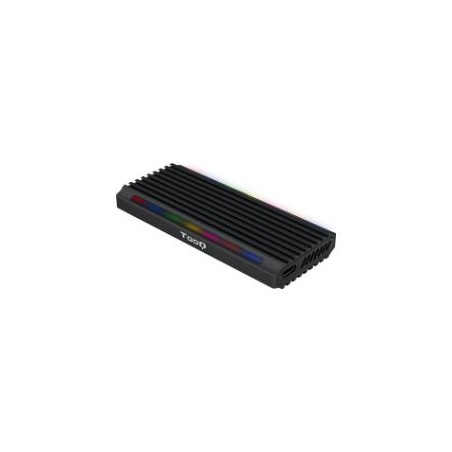 Caja TooQ SSD M.2/PCIe/SATA USB3 RGB Negra (TQE-2222B)