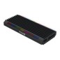 Caja TooQ SSD M.2/PCIe/SATA USB3 RGB Negra (TQE-2222B)
