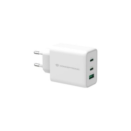 Cargador Pared CONCEPTRONIC 2Usb-C 1Usb-A (ALTHEA12W)