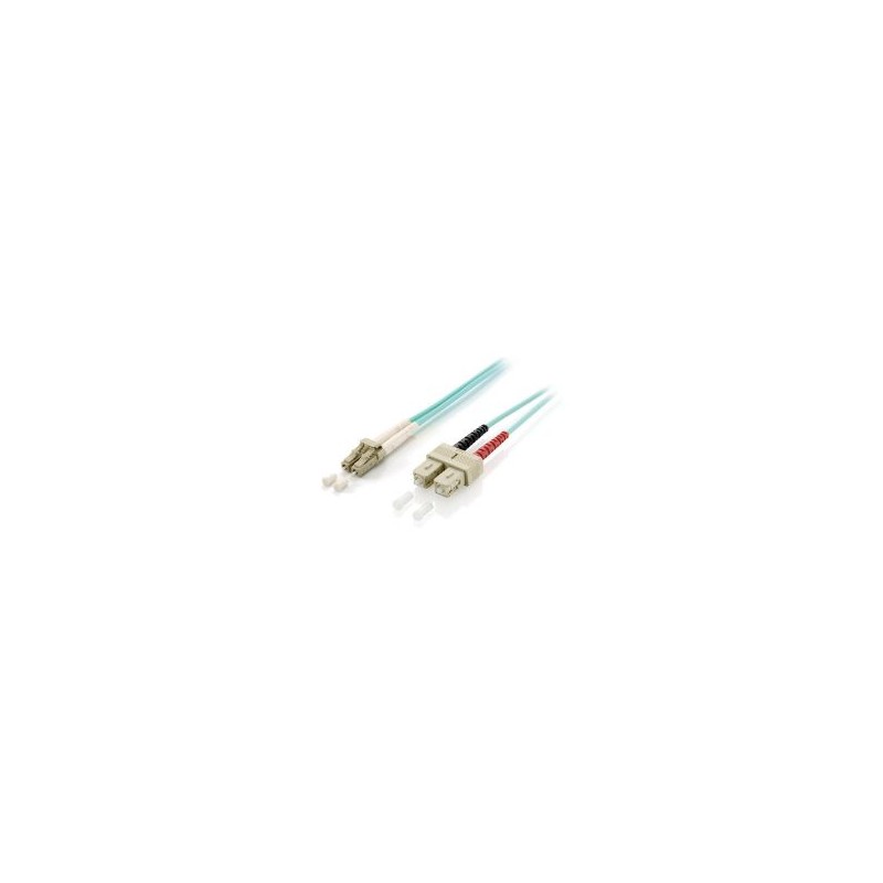 Fibra Óptica EQUIP SC/M a SC/M 10m Turquesa (EQ255316)
