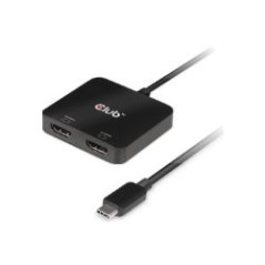 Adaptador Club 3D USB-C/M a 2xHDMI/H Negro (CSV-1556)