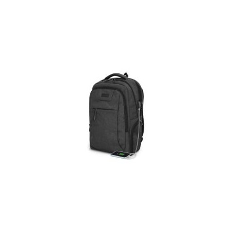 Mochila SUBBLIM Oxford 16" USB Negra (SUBBP-4PA2100)