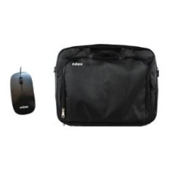 Maletín+Ratón NILOX Essential 15.6" Negro (NXMOS4156BK)