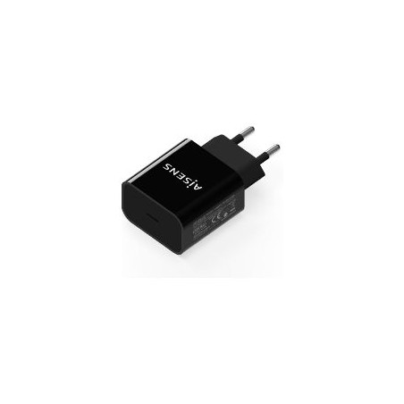 Cargador de Pared AISENS 20W 1xUSB-C Negro (A110-0538)