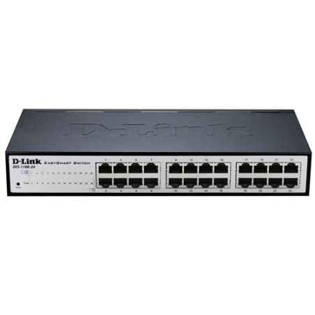 Switch D-Link 24xRJ45 GbE Rack Negro (DGS-1100-24V2/E)