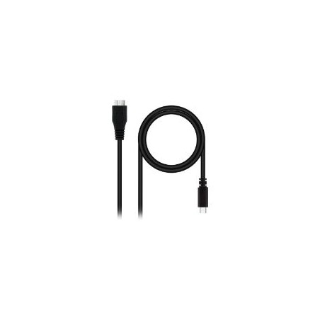 Nanocable USB-C/M a mUSB/M 1m Negro (10.01.1201-BK)
