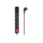 Regleta AISENS 6xSchuko Interruptor Negra (A154-0536)