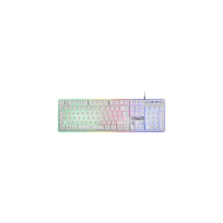 Teclado Mars Gaming LED RGB USB 1.5m Blanco (MK220WES)