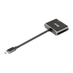 Adaptador Club 3D USB-C/M a DP/HDMI/H Negro (CSV-1552)