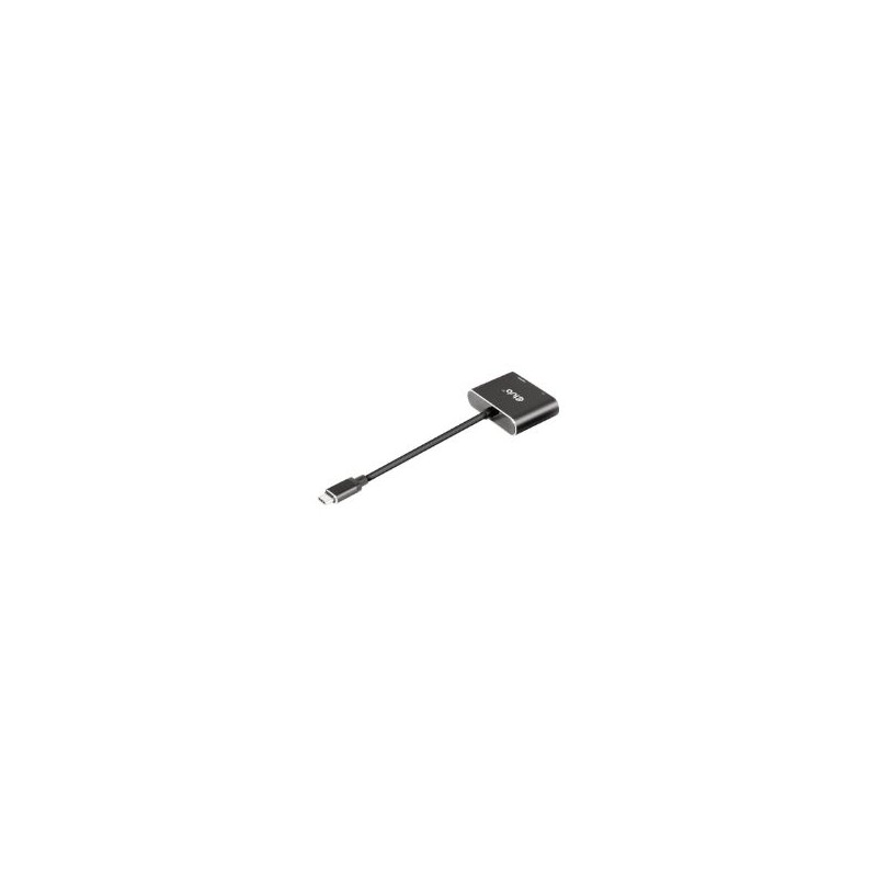 Adaptador Club 3D USB-C/M a DP/HDMI/H Negro (CSV-1552) Adaptador Club 3D USB-C/M a DP/HDMI/H Negro (CSV-1552)